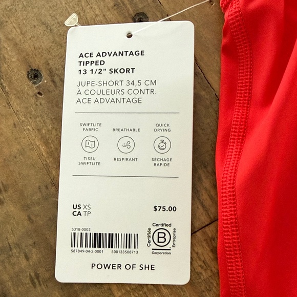 Athleta Ace Advantage Women's Skort Skirt - Picture 3 of 6